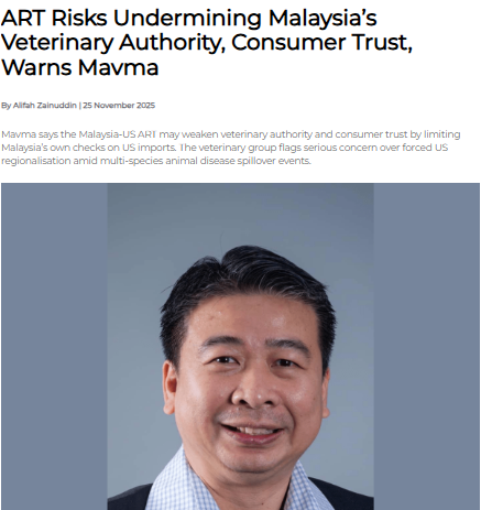 ART Risks Undermining Malaysia’s Veterinary Authority, Consumer Trust, Warns Mavma